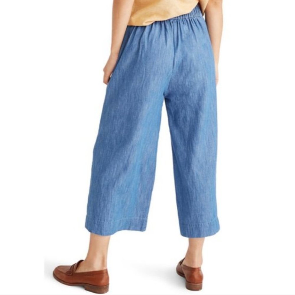 Huston Pull-On Chambray Crop Pants